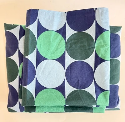 Juego de funda nórdica IKEA KROKUSLILJA King puntos azules verdes - Usado en excelente estado descontinuado Foto 1 de 4