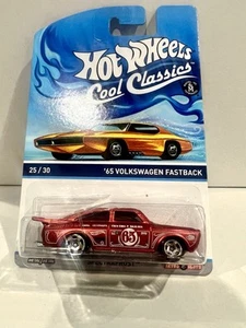 2013 Hot Wheels VW Cool Classics #25/30 65 Volkswagen Fastback Pink Otto Card - Picture 1 of 4