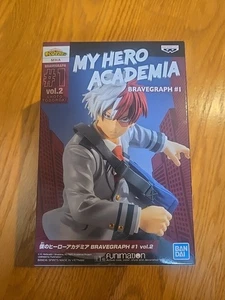 Bandai Shoto Todoroki Uniforme My Hero Academia Bravegraph 1 Figura Banpresto Nuevo - Imagen 1 de 4