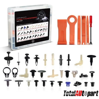 Kits de clips de retención de panel de ajuste de conector de manguera de vacío 320 un. para Ford Thunderbird Foto 1 de 4