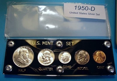 1950-D SILVER SET of U.S. COINS MINT STATE/ BRILLIANT UNCIRCULATED NICE - Image 1 of 4