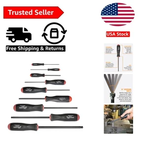 Versatile 9-Piece Balldriver Screwdrivers - ProGuard Finish & ComfortGrip Handle - Picture 1 of 10