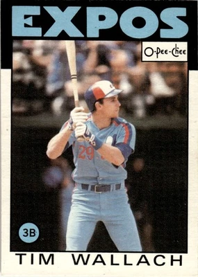 1986 O-Pee-Chee Tim Wallach Montreal Expos #217 - Image 1 of 2