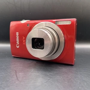 Canon IXY 180 PowerShot ELPH 180 Rojo Inglés OK Excelente De Japón - Imagen 1 de 20