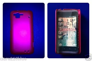 Custodia rigida telefono cellulare HTC G20 S510b guscio fucsia rosa scuro riempimento calza - Foto 1 di 1