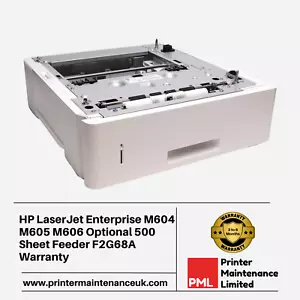 HP LaserJet Enterprise M604 M605 M606 optionaler 500 Blatt Einzug F2G68A Garantie - Bild 1 von 1