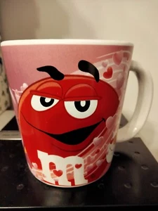 M&Ms Collectible Coffee Mug Galerie MR Red Valentine's Day Hearts - Picture 1 of 4