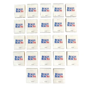 23 1984 Presidente Ronald Reagan y George Bush Reagan Bush 84 Matchbook Matchbook - Imagen 1 de 5