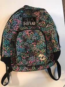 Billabong Vintage Backpack Unisex Flowers Daypack Surf bag School - Picture 1 of 4