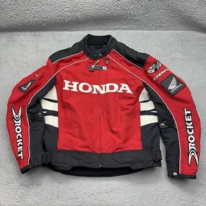 Joe Rocket Mens Large Honda Motorcycles Riding Jacket w/ Armor & Zip Out Liner - Picture 1 of 24