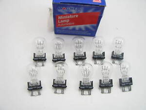 (10) Wagner 3457 Miniature Light Bulb - Double Contact Wedge GT-8