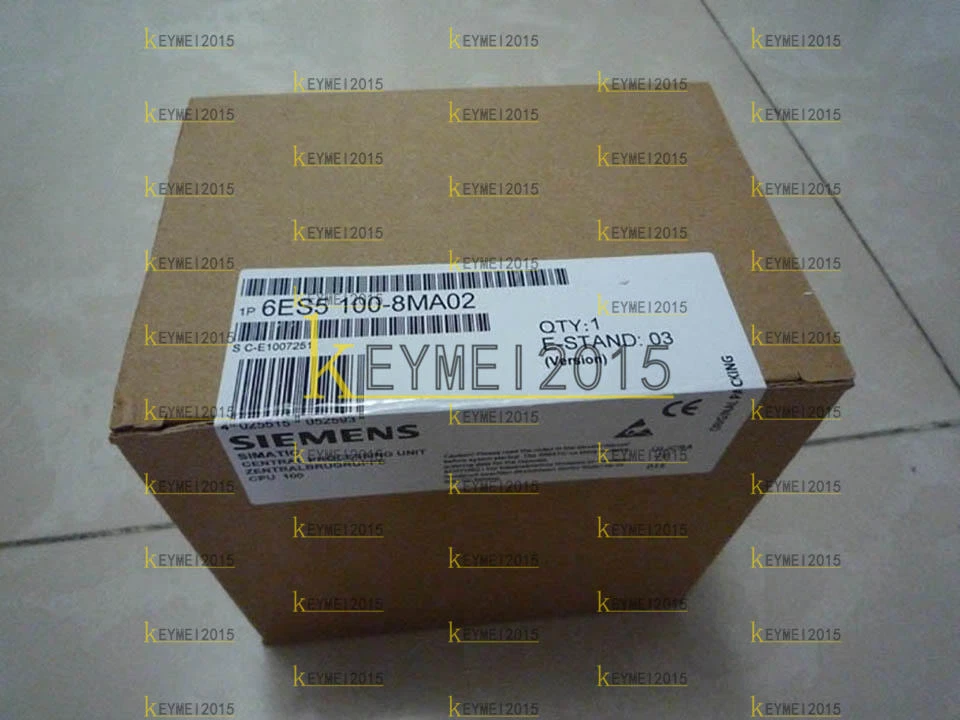 ONE NEW SIEMENS 6ES5 100-8MA02 6ES51008MA02 6ES5100-8MA02 S5-100U PLC - Image 1 of 1
