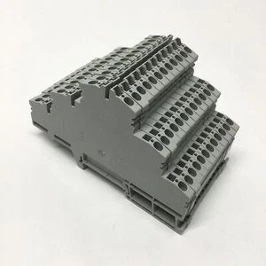 Lot of 12 Allen Bradley 1492-LTF3 Spring Clamp Terminal Block 300V 15A 3-Circuit - Picture 1 of 4