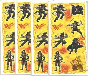 4 sheets DISNEY Pirates of the Caribbean Scrapbook Stickers - Picture 1 of 2