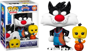 Pop! Vinyl Space Jam 2 A New Legacy - Sylvester & Tweety Figure + POP PROTECTOR - Picture 1 of 3