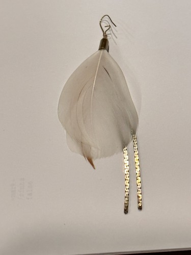 OFF WHITE Catena Serefina San Francisco Vintage e Melange Piuma SINGOLA Bianco Off