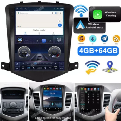 Radio estéreo para automóvil 64 GB para Chevy Cruze 2009-2015 Android 13 9,7" GPS navegación Carplay Foto 1 de 4