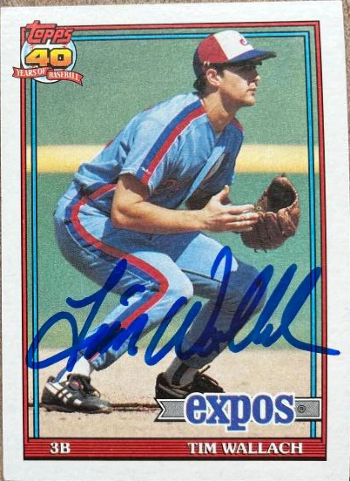 Tim Wallach Autographed 1991 Topps #220 - Image 1 of 1