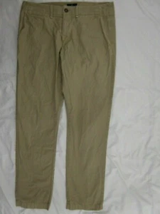 American Eagle Outfitters Mens Pants Khakis Slim Straight Flat Front 34x32 - Picture 1 of 7