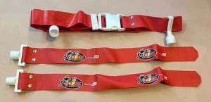 NFL FLAG/USA FOOTBALL SOCKET POP BELT W/2 FLAGS 48"ADJUSTABLE set of 10-RED - Picture 1 of 3