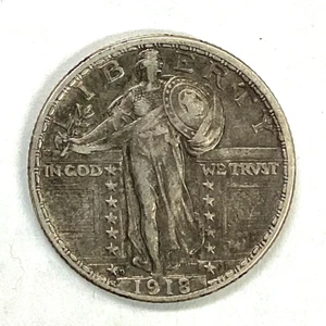 1918-D Standing Liberty Quarter - VF+ - Picture 1 of 2