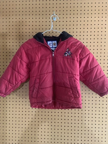 Rare Vintage Throwback Phoenix Coyotes Jacket Parka Youth Medium NHL Kachina Cover