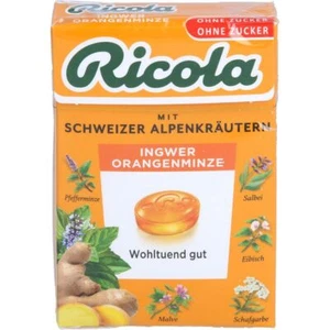 RICOLA o.Z.Box Ingwer Orangenminze Bonbons 50 g PZN17518385 - Bild 1 von 2