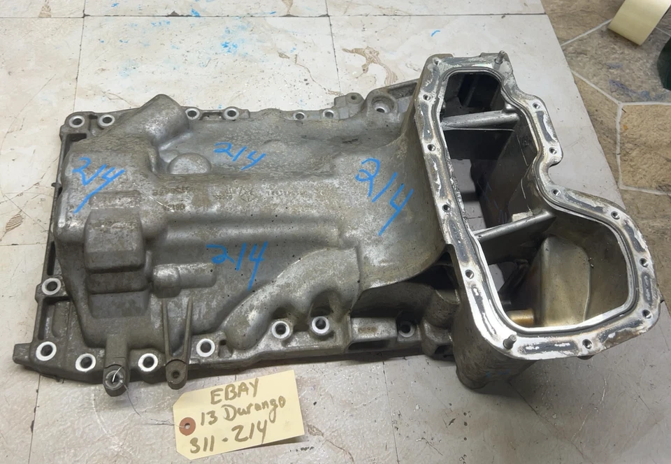 2013-23 DODGE RAM 1500 11-15 DURANGO GRAND CHEROKEE 3.6L Upper Oil Pan Assembly - Image 1 of 4