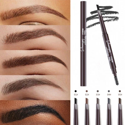 Waterproof Microblading Eye Brow Eyeliner Eyebrow Pencil Pen Brush Makeup Tools~ - Image 1 of 4
