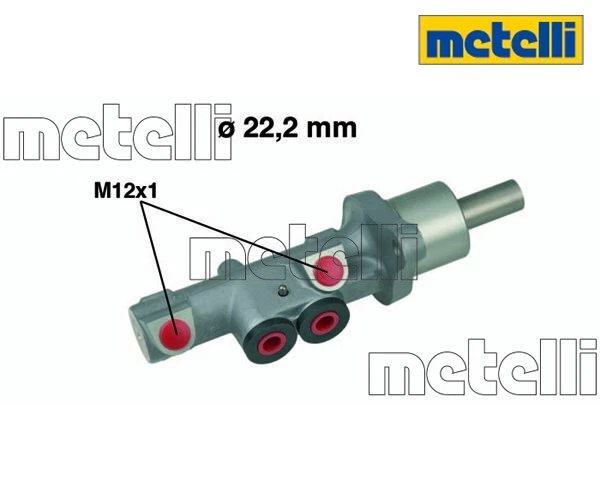 Cilindro de freno principal METELLI 05-0534 para VW Golf V Jetta III Foto 1 de 1