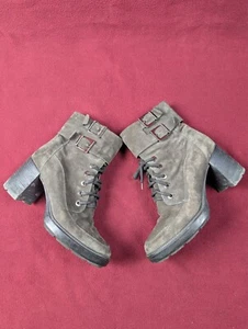 Aquatalia boots size US 8 casual leather side zip gray - Picture 1 of 19