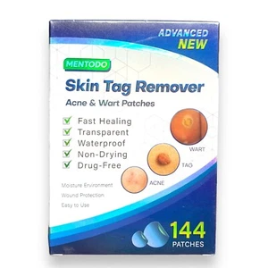 Skin Tag Remover Patches, Natural Ingredients Safe and Effective, 144 Pcs, 07/25 - Picture 1 of 3