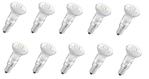 10x OSRAM LED Star R39 36° Reflektor 1,6W = 12W E14 90° EEK:F (Spektrum A-G) - Bild 1 von 5
