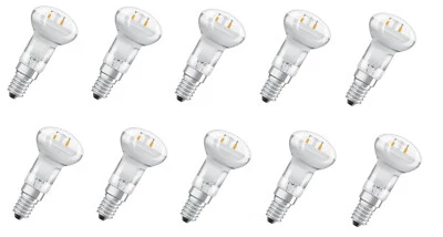 10x OSRAM LED Star R39 36° Reflektor 1,6W = 12W E14 90° EEK:F (Spektrum A-G) - Bild 1 von 4