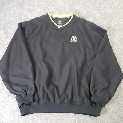 Ahead Authentics Golf Windbreaker Men XLarge US Open OlympiaField Pullover Black - Image 1 of 4