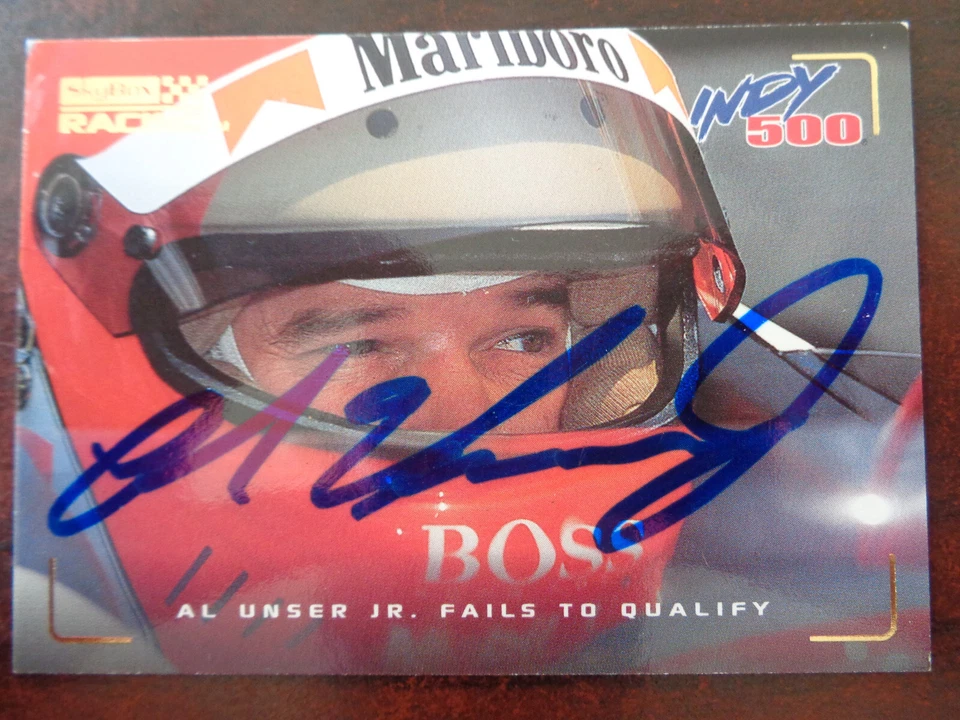 1996 Skybox Racing Al Unser Jr SIGNED AUTOGRAPH Trading Card #8 - Image 1 of 1