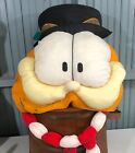 Garfield Nylon Pluszowy Boże Narodzenie Snowman VTG Wiszący Duży Dekoracja świąteczna Miękki