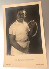30’s Era Postcard Opera Singer: Willi Domgraf-Fassbaender; Germany; Tennis Theme
