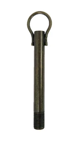 Pendelrohr Aufhängerohr für Hängelampen antik brüniert 103mm zum Lampenbau + Öse - Bild 1 von 4