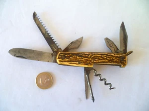 ANCIEN COUTEAU PLIANT 8 PIÈCES - Imagen 1 de 7