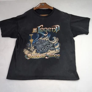 Vtg 1996 Harley-Davidson A Legend Carved In Stone T-shirt Missing Tag Read - Picture 1 of 13