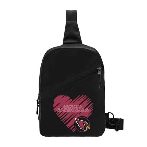 Love Style Arizona Cardinals Black Chest Package Folding Cross-body Chest Bag Cover