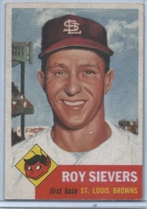 De colección 1953 Topps Roy Sievers #67 St. Louis Browns - Imagen 1 de 1