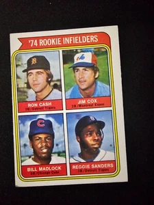 1974 Topps #600 Rookie (Ron Cash / Jim Cox / Bill Madlock / Reggie Sanders - Bild 1 von 2