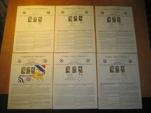 1994 FIFA World Cup Soccer Stamps/Poster Lot - Giants Stadium - Games 1 thru 6 ! - Picture 1 of 8