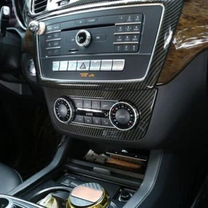 CarbonOptik Mittelkonsole Abdeckung Passend Für Mercedes GLS GLE GL ML W166 X166 - Bild 1 von 4