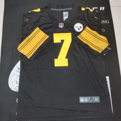 Ben Roethlisberger #7 Pittsburgh Steelers Vapor Rush Black Jersey Size M Cover