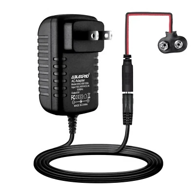AC Power Adapter Charger For 9v Battery Eliminator Kit Replace 9-Volt Batteries - Image 1 of 4