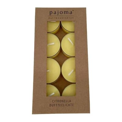 pajoma® Citronella Duft-Teelichter 8er Set - Ø 3,8 cm | ca. 4h Brenndauer - Bild 1 von 4