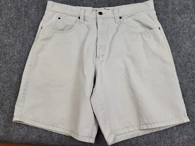 High Sierra 男式 38 码短裤米色平底棉质斜纹短裤 — 第 1/4 张图片